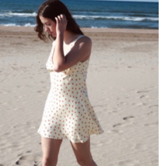 Zara | Dresses | Zara Satin Effect Strawberry Dress Size Xl Nwt | Poshmark